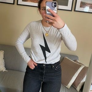 Aviator Nation Long Sleeve Cotton Tee